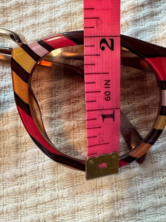 Emilio Pucci EP25 Multicolor Stripe Acetate Silver Sunglasses Frames Italy main image 10